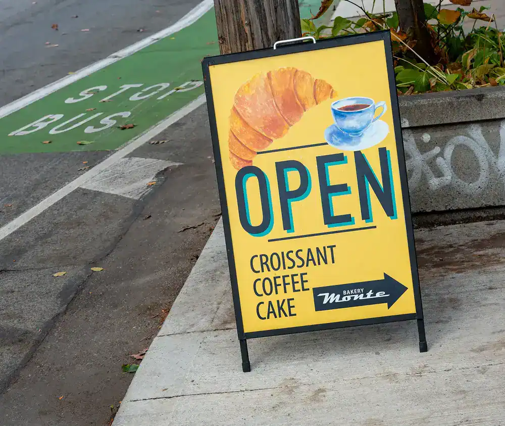 custom a-frame portable sign